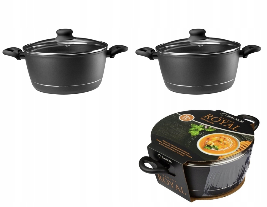 ZESTAW GARNKÓW garnek 1,7/2,5/4,5 L ROYAL GALICJA