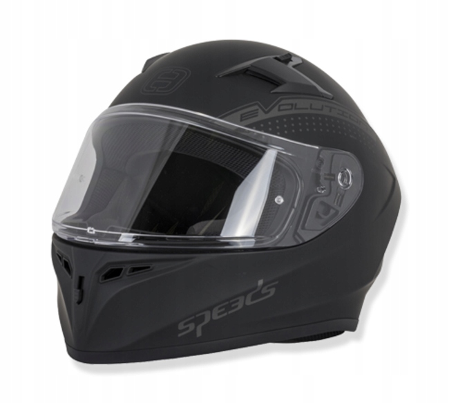 Integrovaná Motocyklová Prilba Speeds Evolution III Black Matt S 55-56 cm