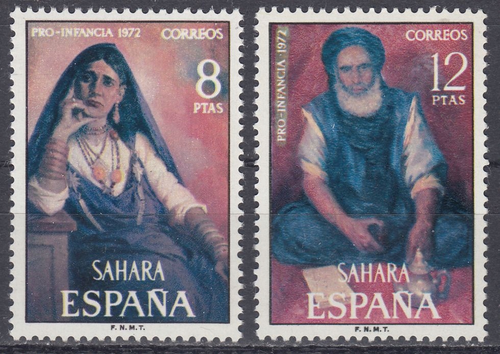 SAHARA ESPANOL - 1972 - Mi 337-338 - MALARSTWO xx