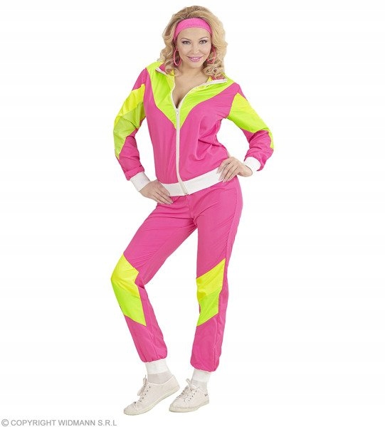 STRÓJ DRESIARA DRES LATA 80 SPORTOWIEC RÓŻOWY L Płeć kobieta