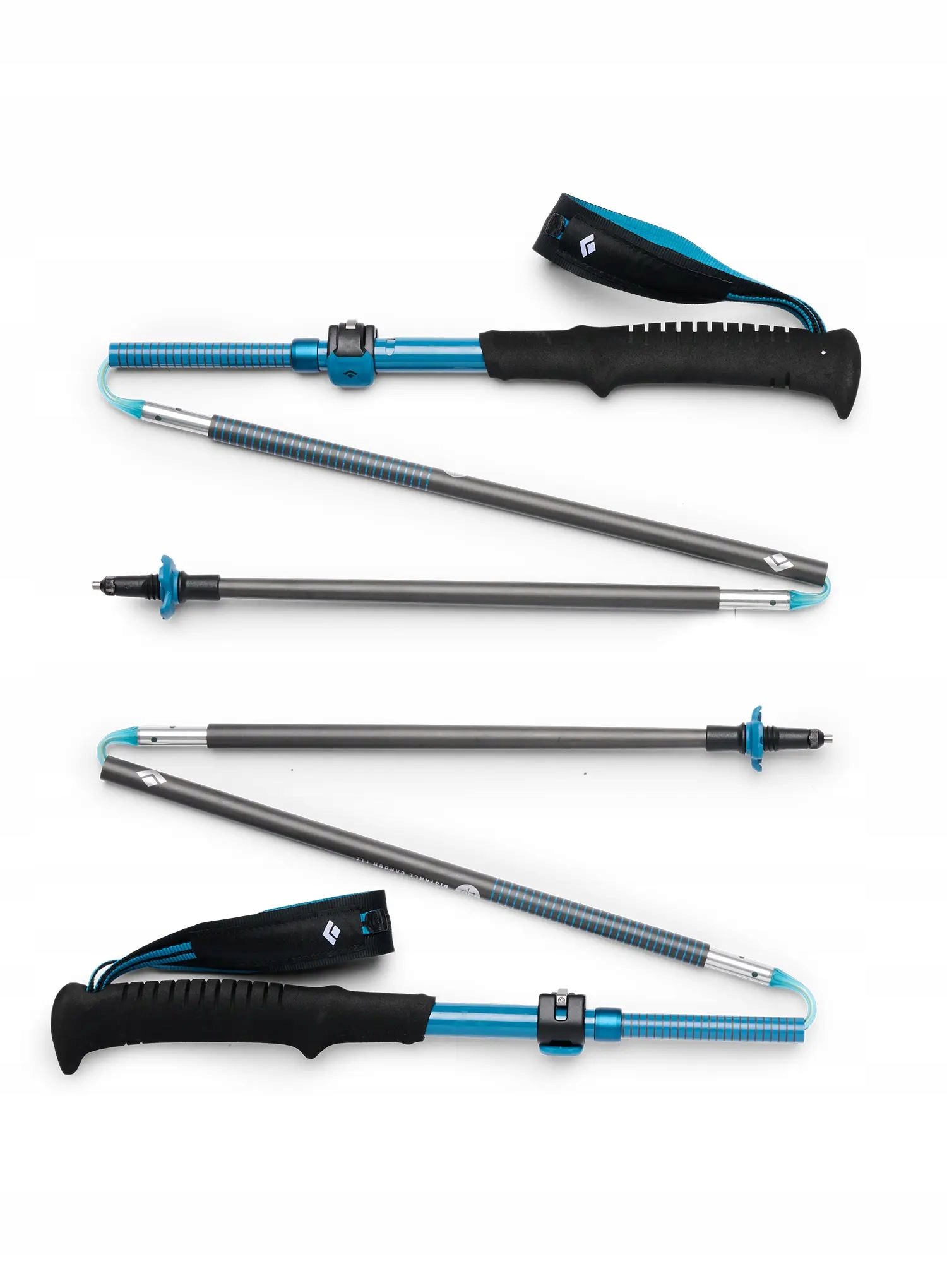 Kije trekkingowe Black Diamond Distance Carbon Flz desert sky 125 cm