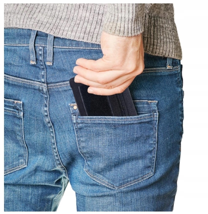 SASZETKA BIODRÓWKA CZARNY PORTFEL ETUI FUTERAŁ Marka White eagle