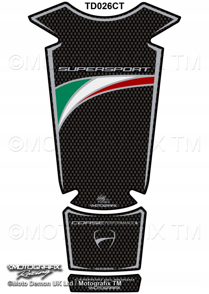 TANKPAD MOTOGRAFIX Ducati Supersport 2016 - 2019