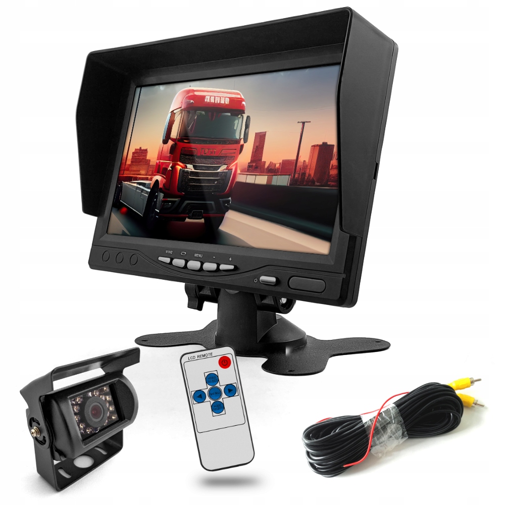 

Monitor Bus Tir Kamera Cofania 7 Cali Diody Ir 10M