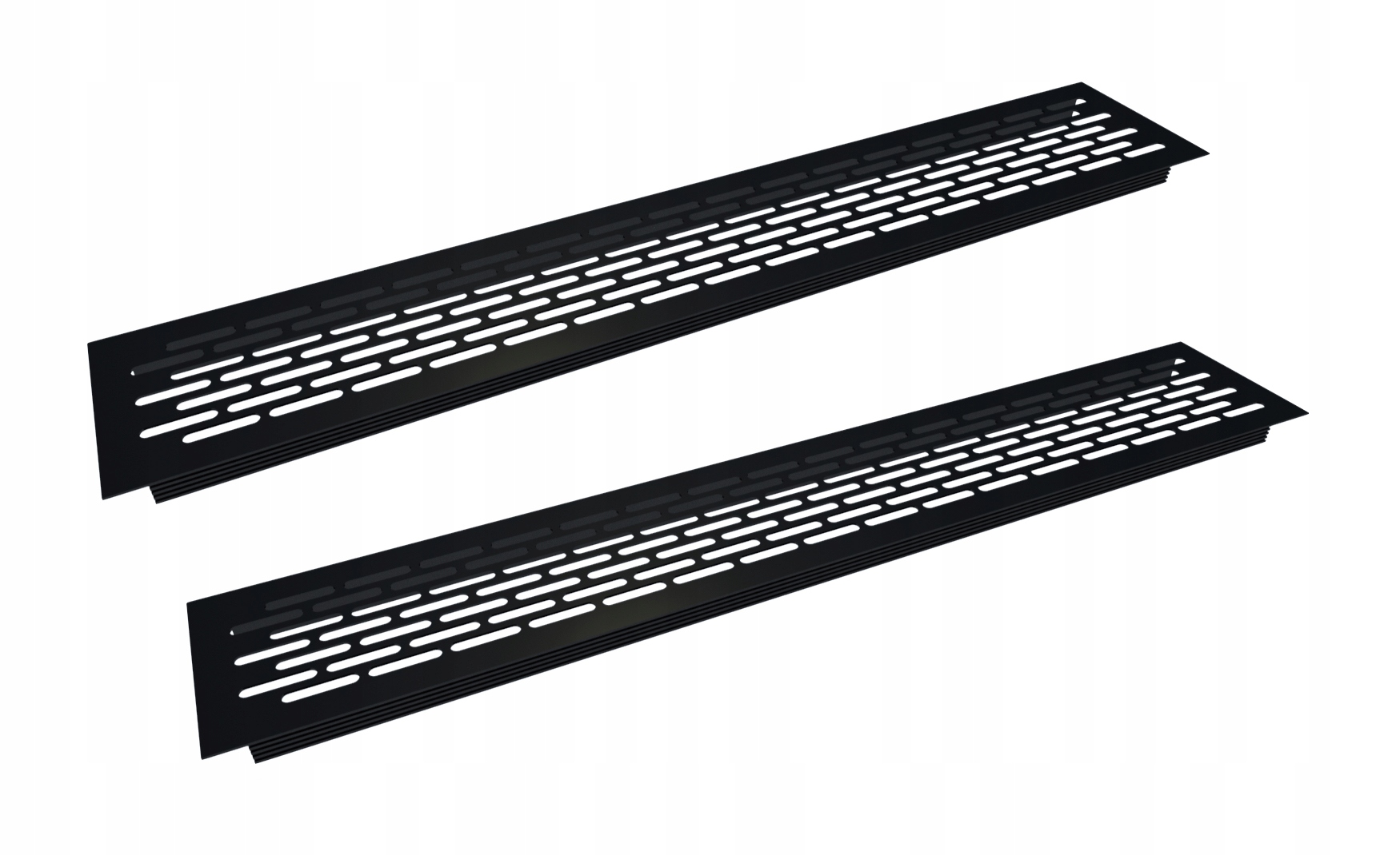 

2 x Aluminiowa Kratka Wentylacyjna Czarna 80x480