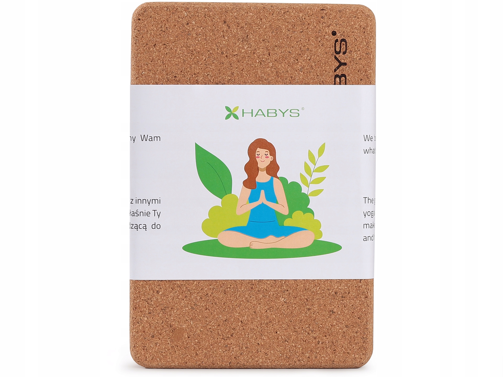 KOSTKA KLOCEK DO JOGI ĆWICZEŃ KORKOWY BLOCZEK PILATES YOGA TWARDY HABYS Marka Habys