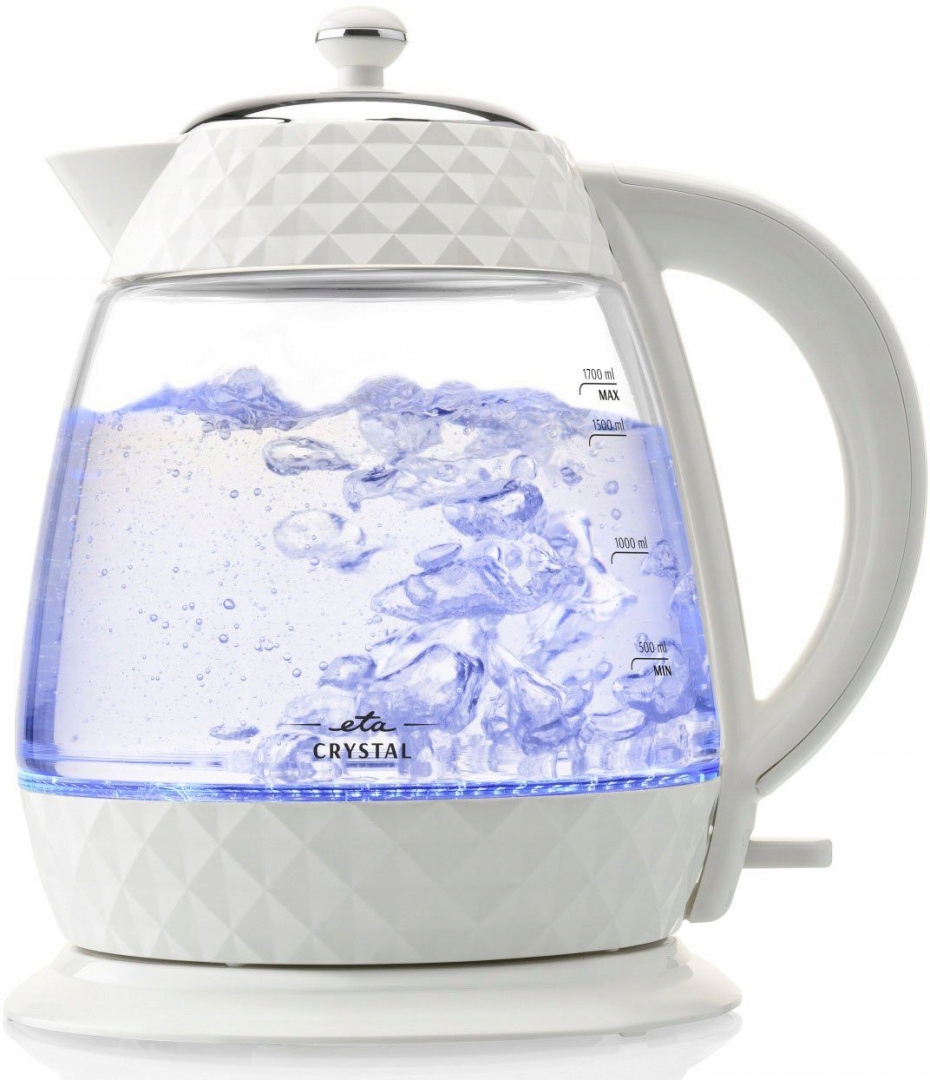 Elektrická varná konvice Eta Crystal 315490010 Bílá 2200 W 1,7 l podsvícení