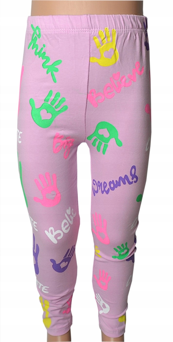 

Legginsy Łapki fiolet, bawełna roz.128