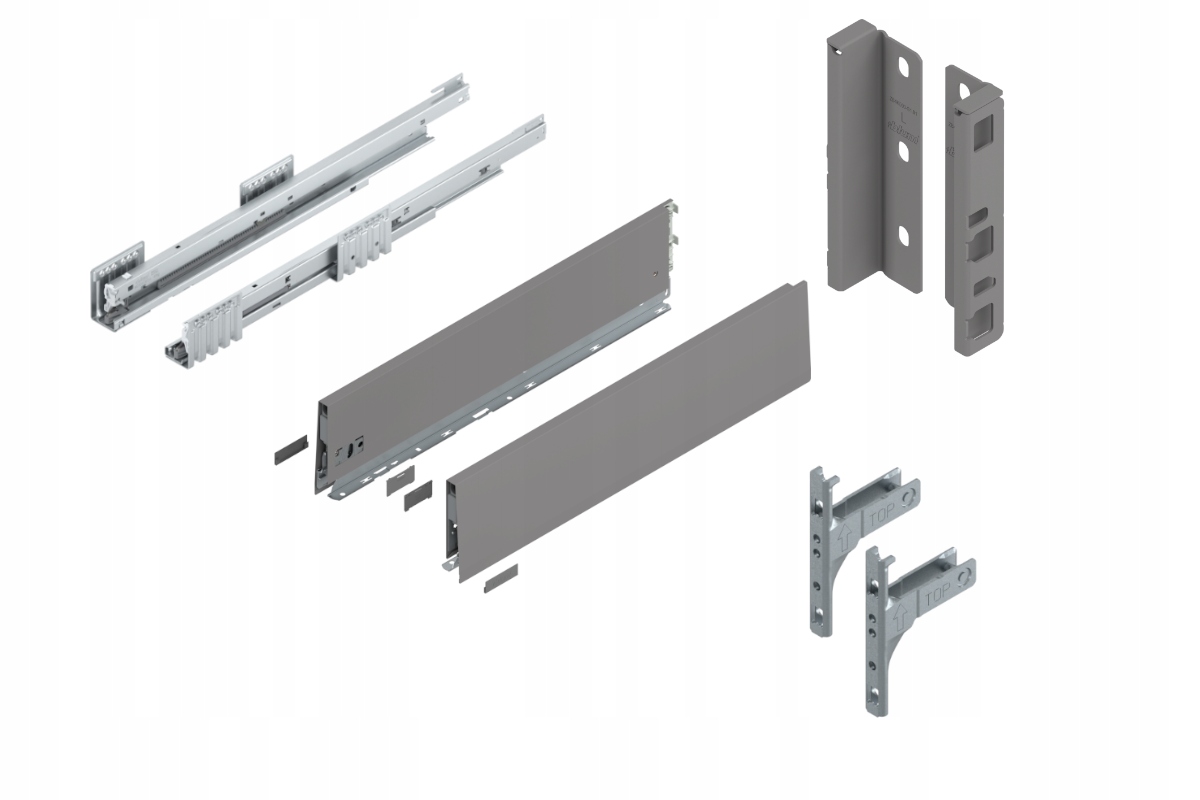 Blum Šuplík 600 Zásuvka Medium K Blm Šedá