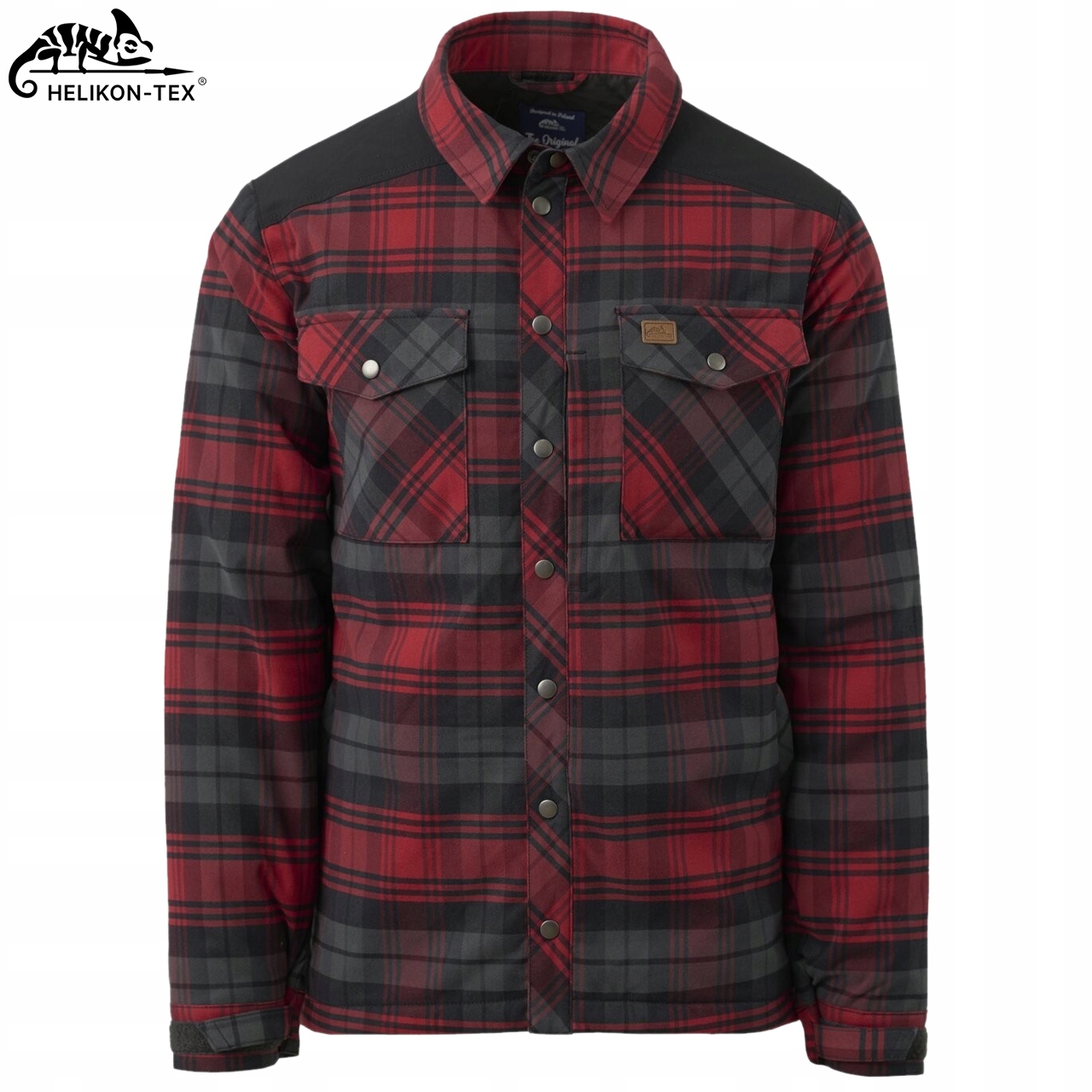 Koszula Męska w Kratę Kurtka Ocieplana WINTER WARDEN HELIKON Czarna XXL Kolekcja Turystyka,outdoor