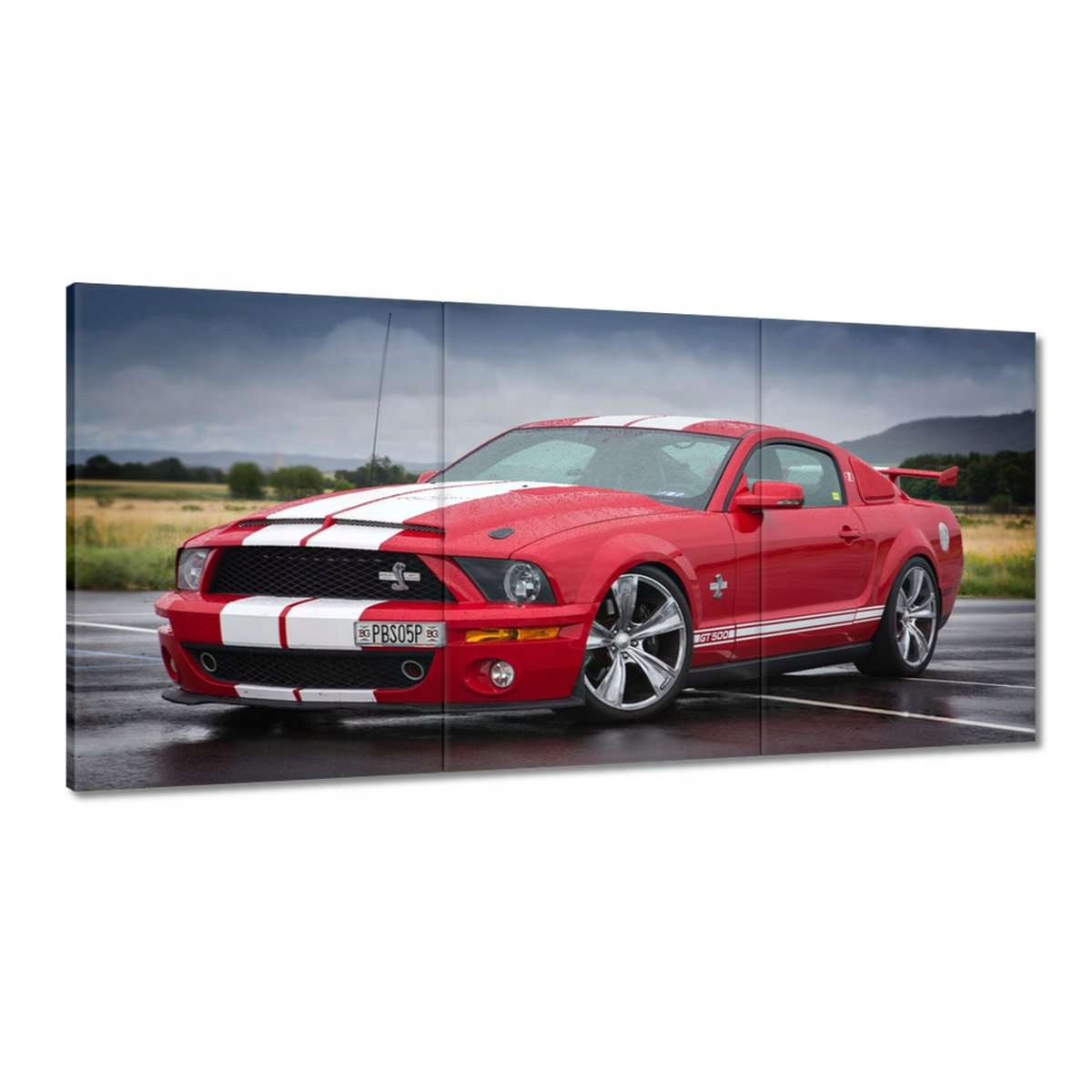 Obrazy 180x90 Červený Ford Mustang Usa