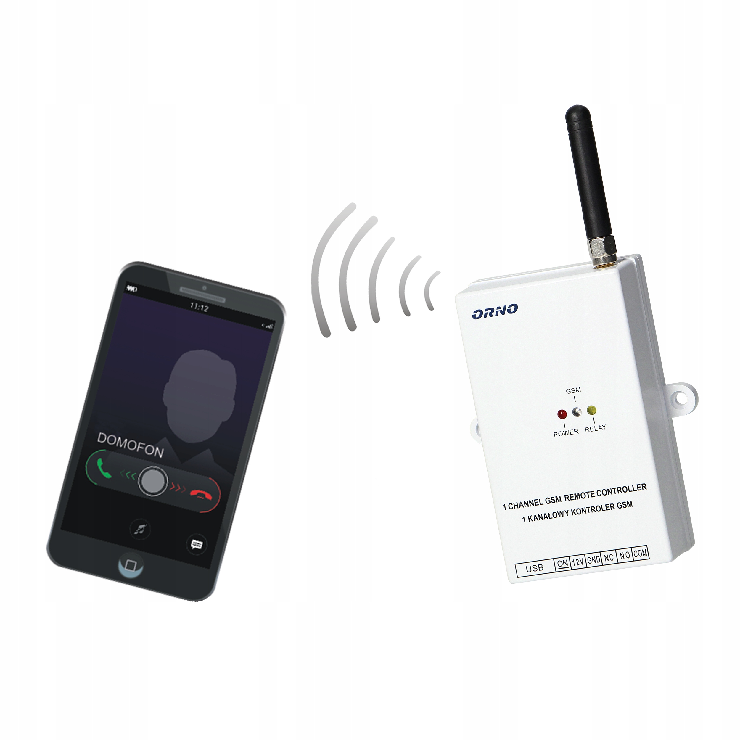 Gsm ovládač na ovládanie brány s Usb