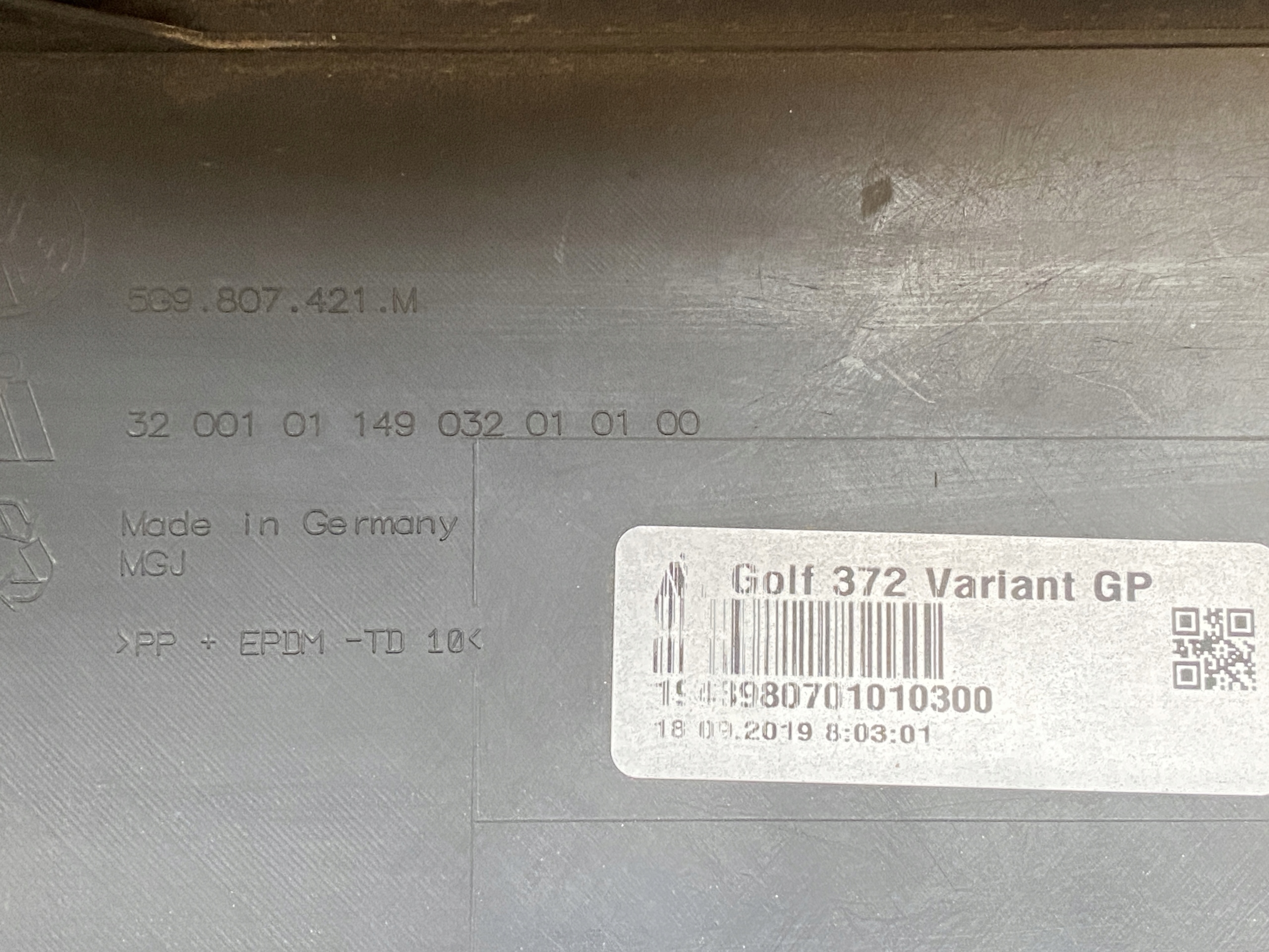 VW GOLF VII 7 LIFT KOMBI Stoßstange heck