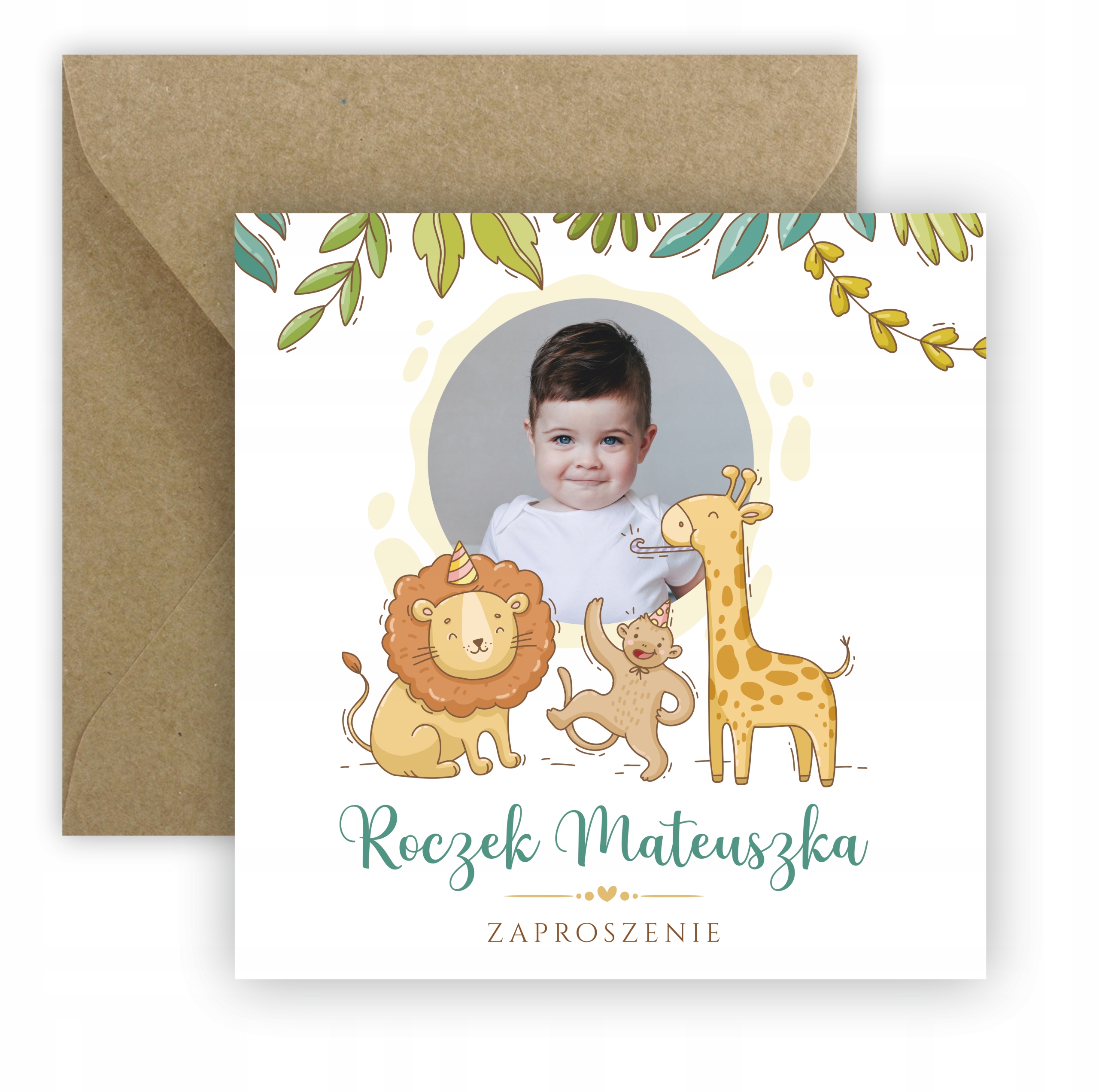 ZAPROSZENIA NA ROCZEK 2 3 4 5 URODZINY ZE ZDJĘCIEM