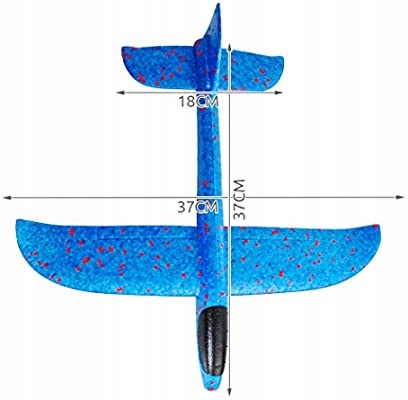 SAMOLOT STYROPIANOWY NIEBIESKI Marka inna