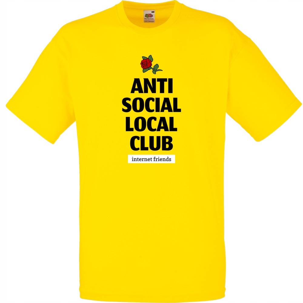 

Koszulka anti social local club L żółta jaskrawa