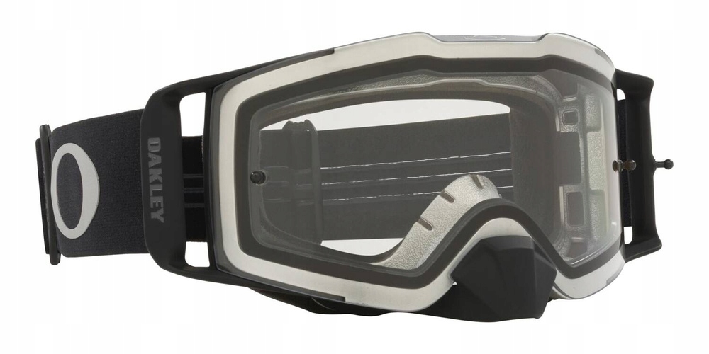 Oakley okuliare Line MX Tuff Blocks v čierno-gunmetalovej farbe s priehľadným štítom ()