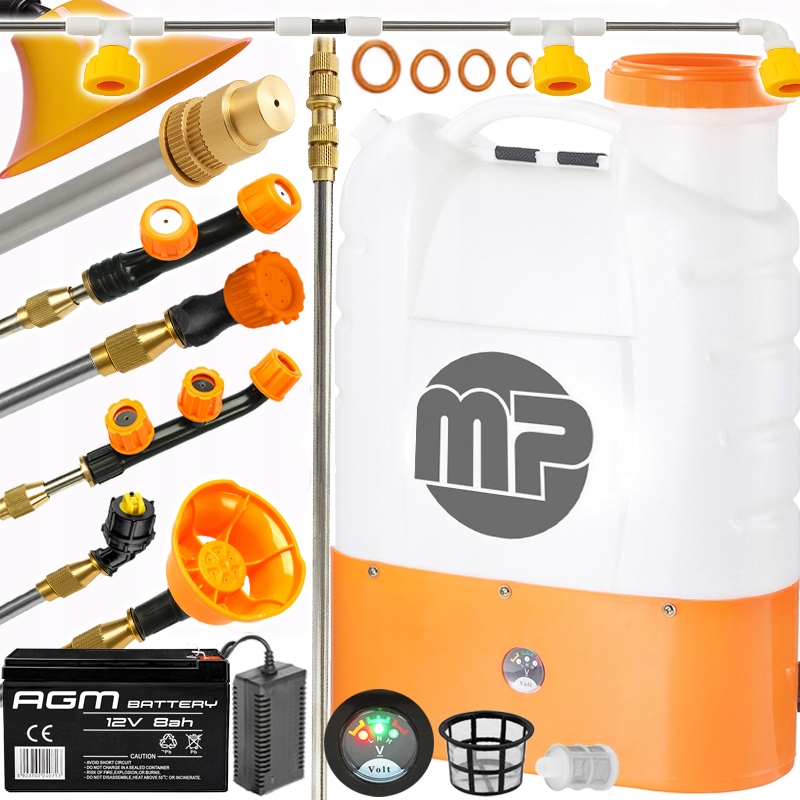 Opryskiwacz Akumulatorowy Elektryczny Plecakowy Ogrodowy 16L Majster MP0350