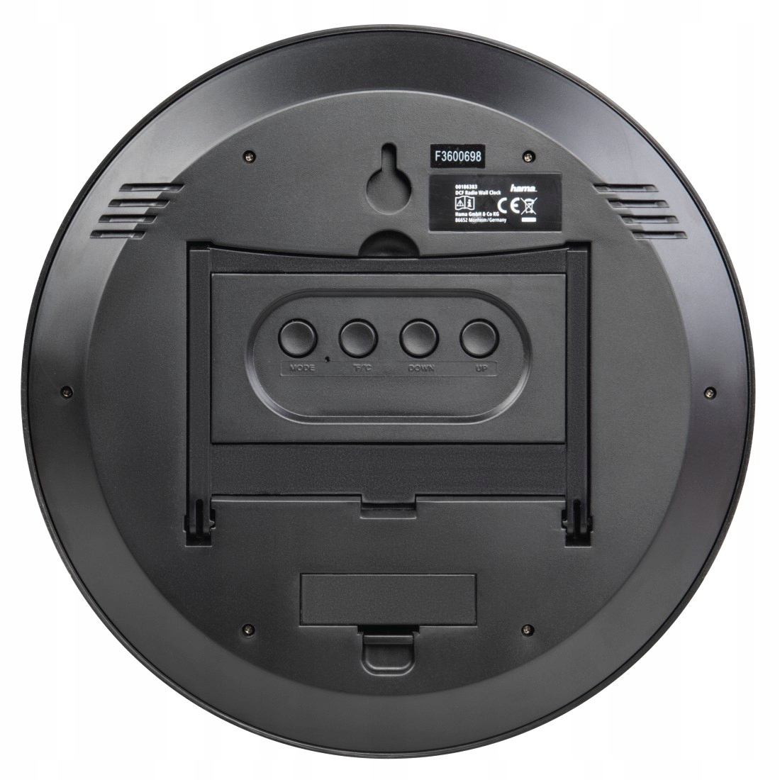 ZEGAR ELEKTRONICZNY ŚCIENNY DCF "Ischia" HAMA Materiał dominujący tworzywo sztuczne