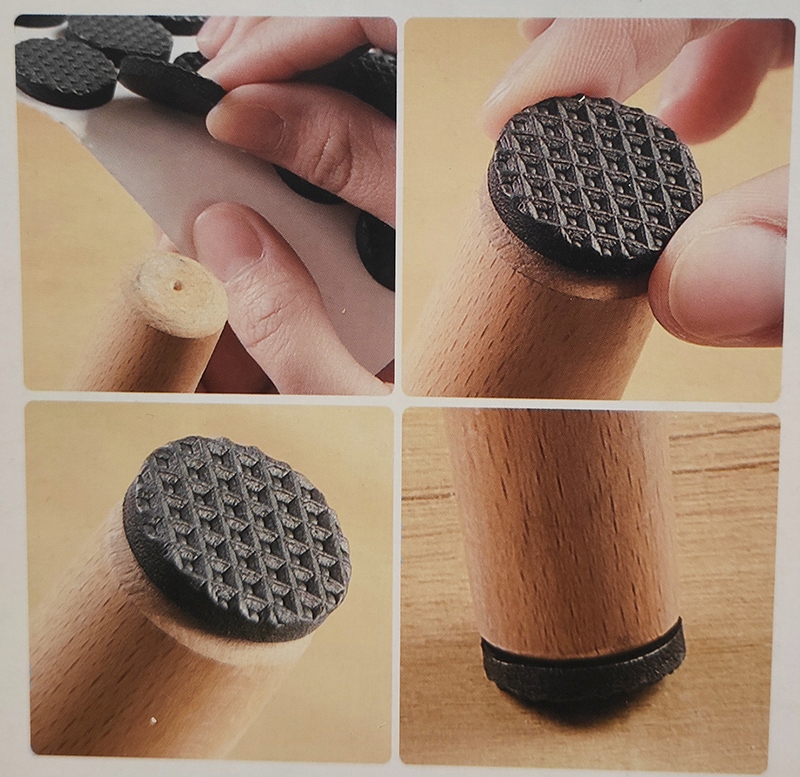 PODKŁADKI POD MEBLE KRZESŁA STOŁY GUMOWE 55 SZT Marka Extra