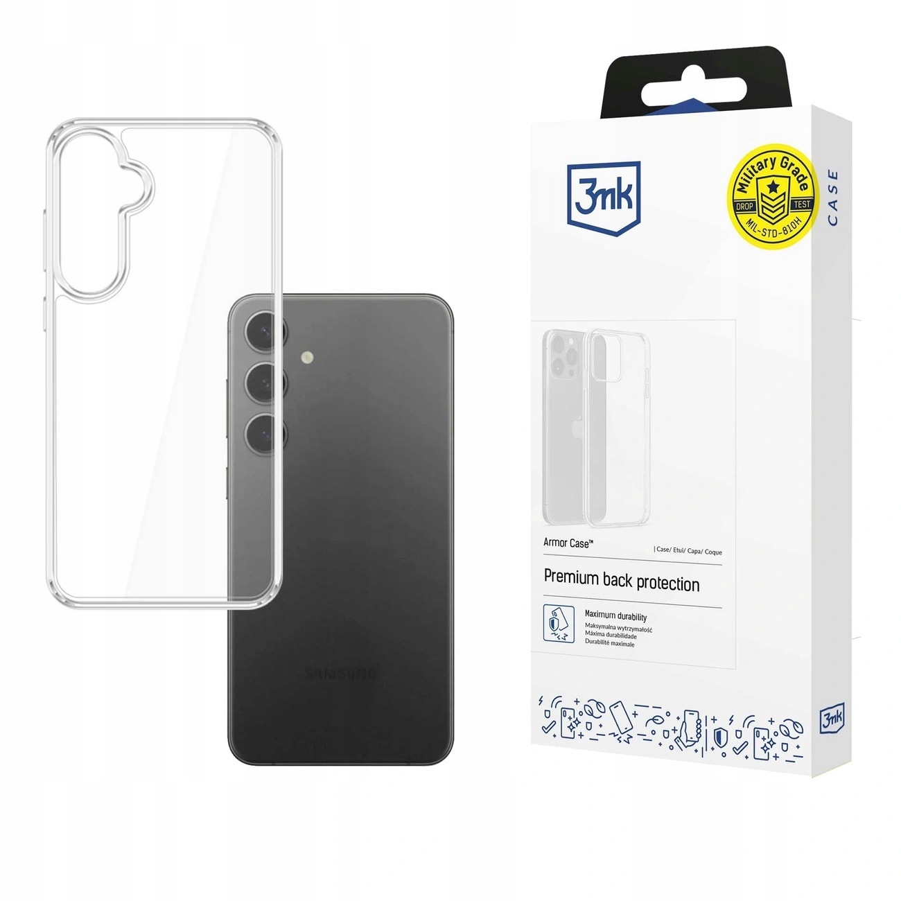 Etui 3mk Armor Case na Samsung Galaxy S25+ przezroczyste