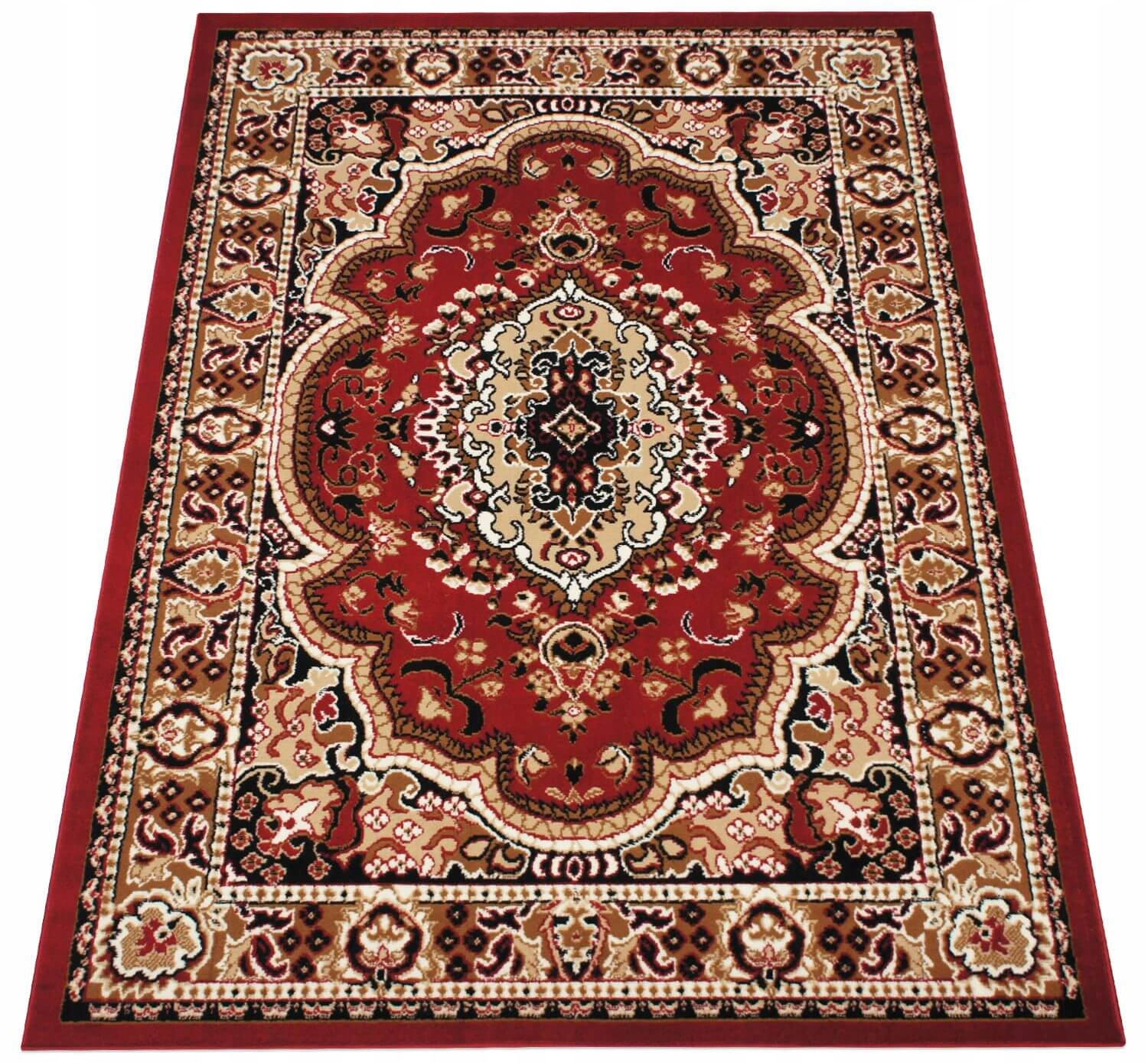 Koberec Klasický Červený Turecký Koberec Do Obývacího Pokoje Bcf 120X170