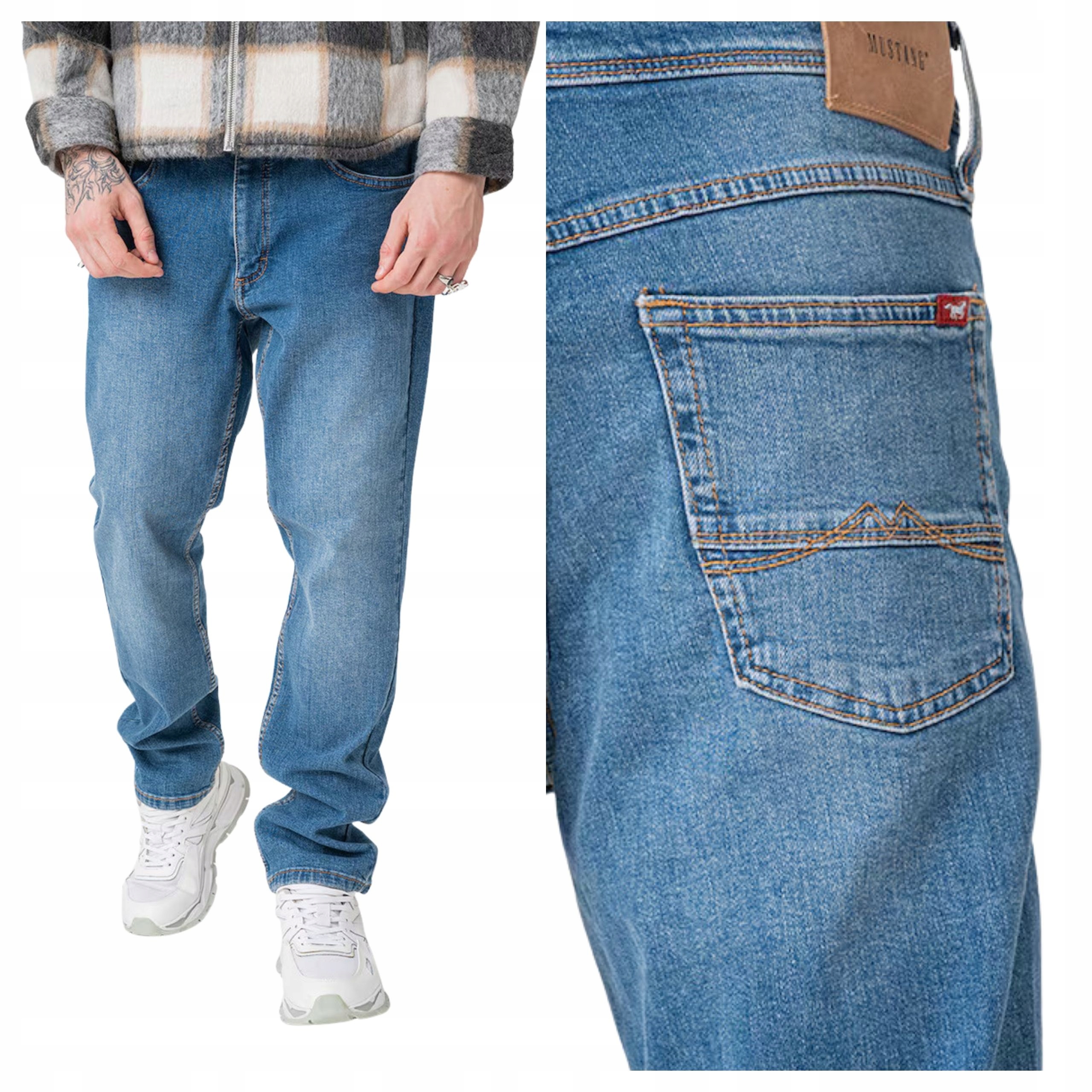 Mustang Washington straight W33 L32 Pánské džínové kalhoty džíny Proste