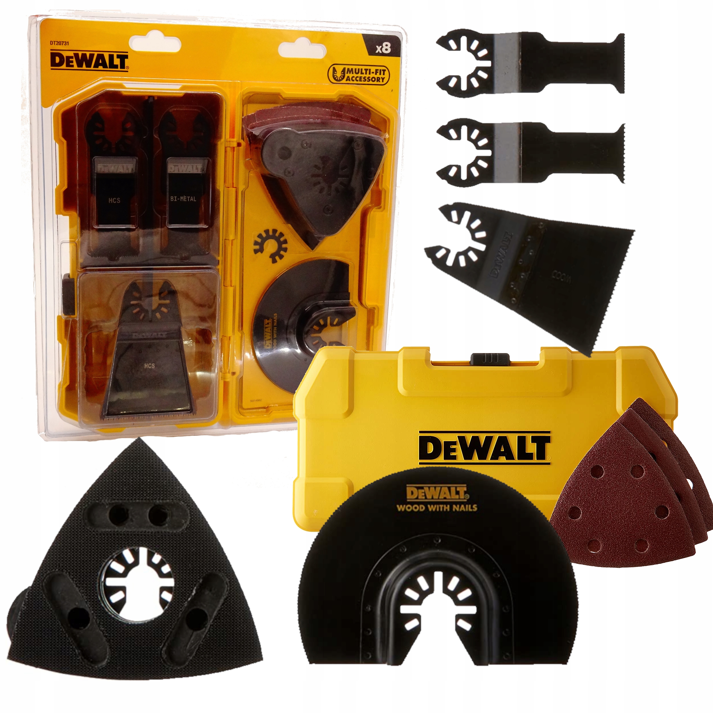 DT20731 DEWALT brzeszczoty do wielofunkcyjnego multitoola Multitula Multi