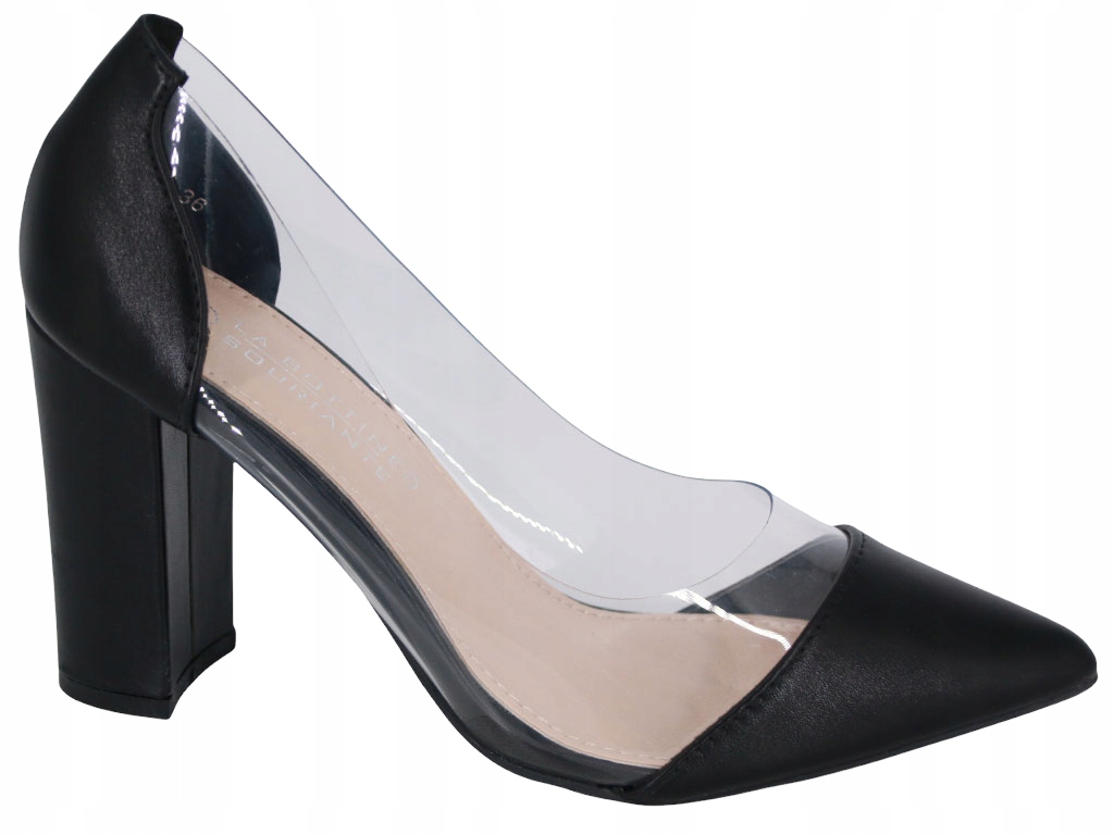 

Czółenka Słupek Silikon Buty Czarne G6BLQ6711 37