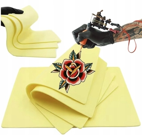 4x Skóra sztuczna do nauki tatuażu gruba dwustronna 20*30*0.3cm(A4)