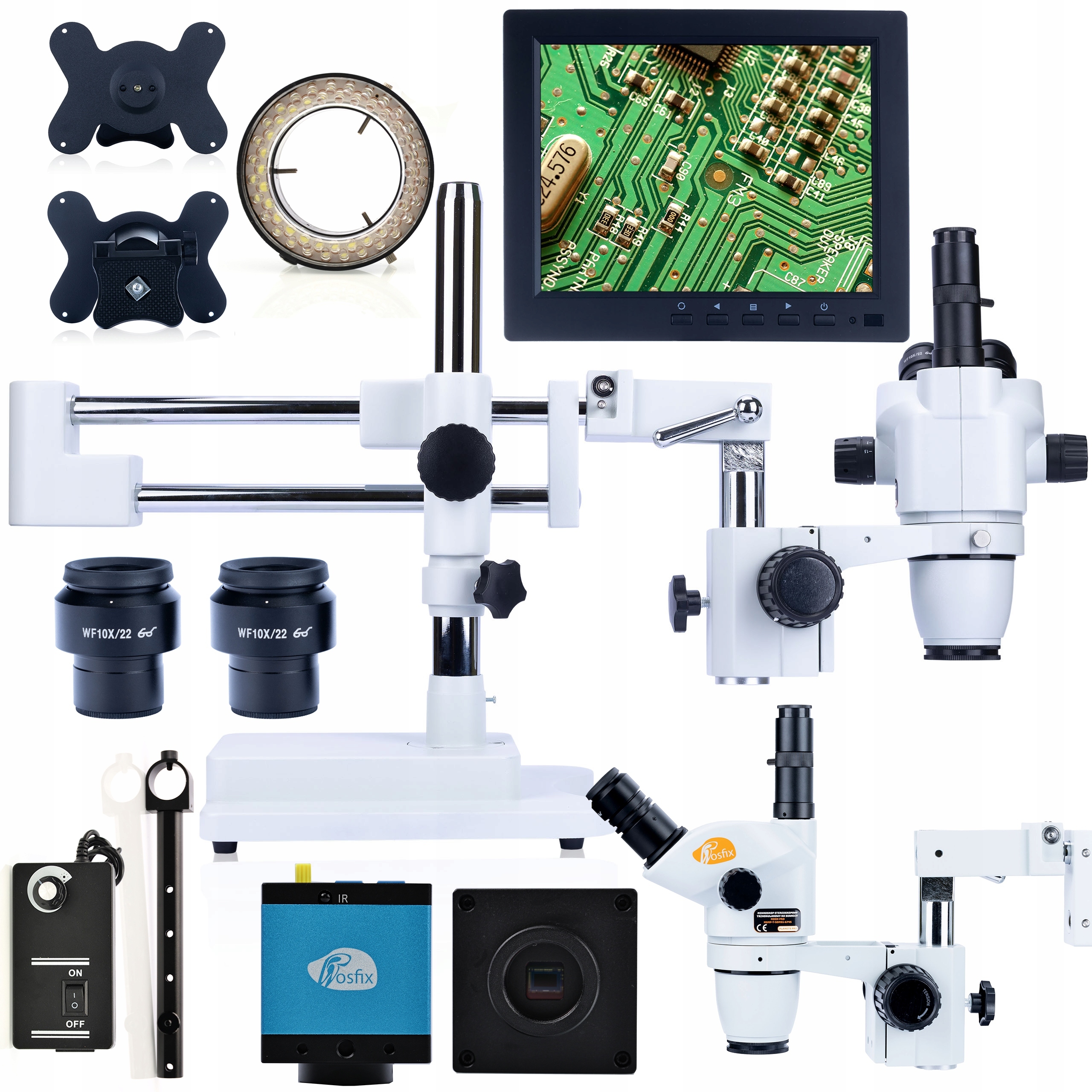 Steroskopický Mikroskop S Kamerou Mensa S Led Osvětlením A 8“ Displejem