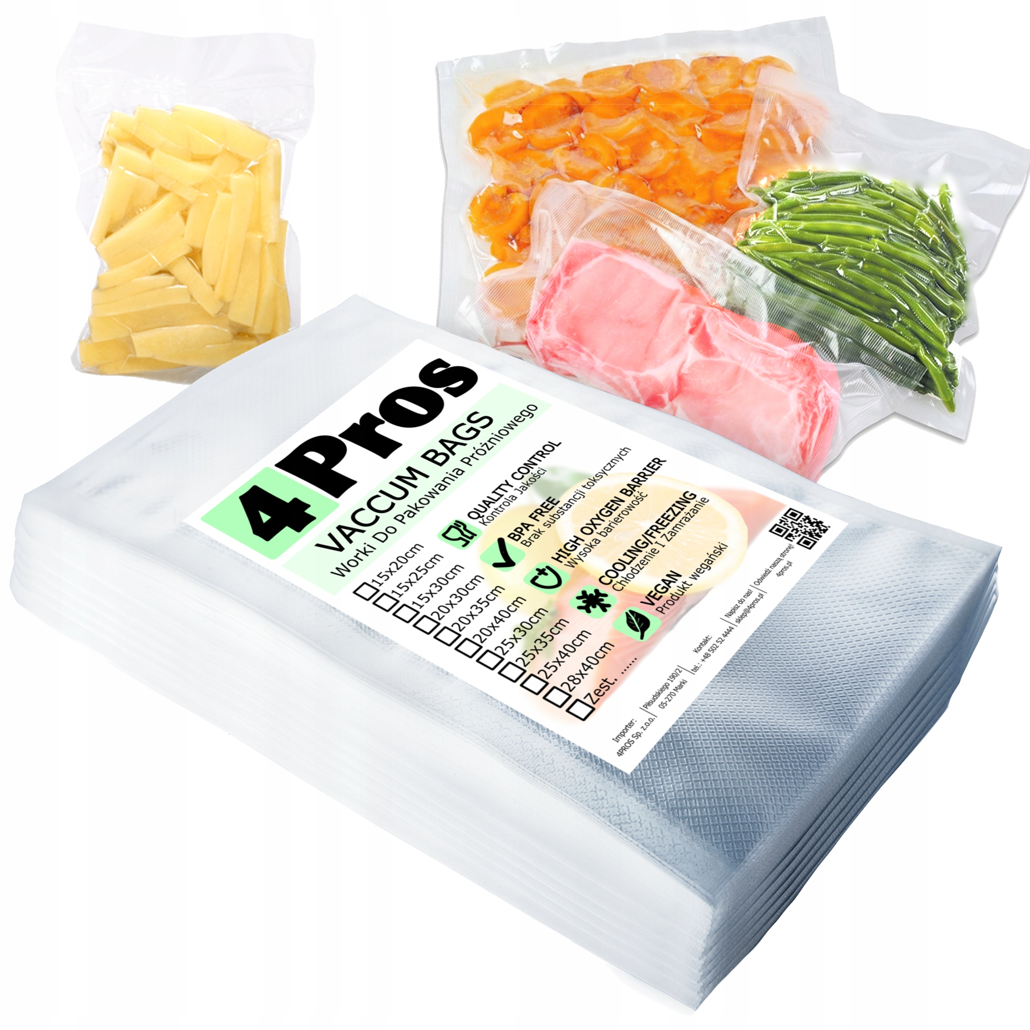 Moletované Vákuové Vrecia do zváračky Silvercrest 15 x 30 cm