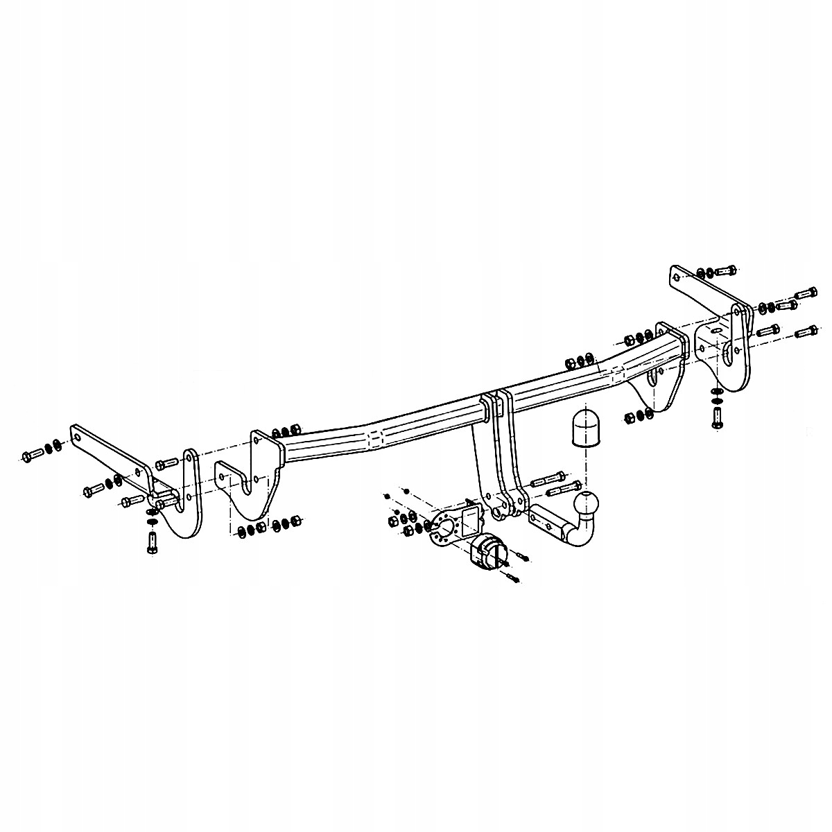 Hak holowniczy do Lexus NX I 300h FL SUV 18-21 MODUŁ WIĄZKA 13 PIN GRATIS Producent Steinhof