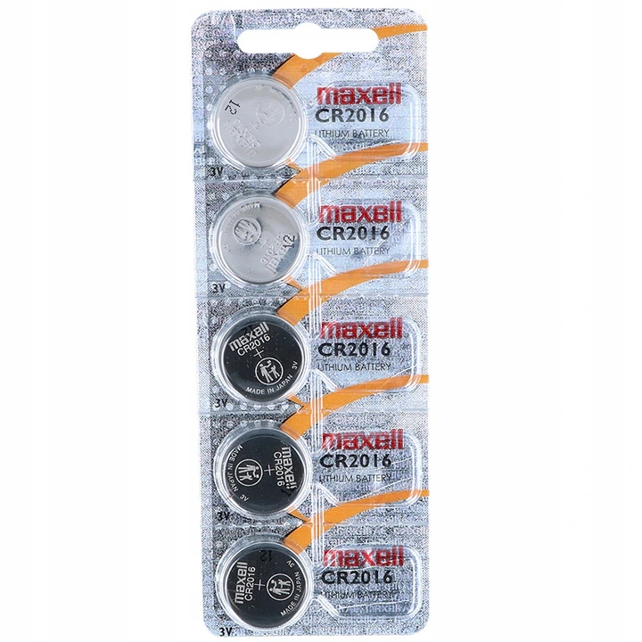 

5 x Bateria do zegarka Litowa Maxell CR2016 3 V