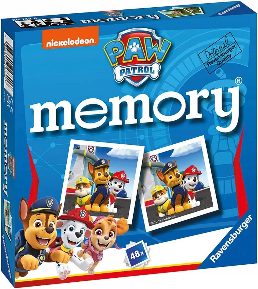Gra pamięciowa memo Psi Patrol Paw Patrol Memory 48 el. Kod producenta 207428