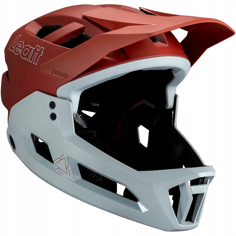 Kask Leatt Enduro 2.0 Full Face z wypinaną szczęką Red Lava 59-63 L