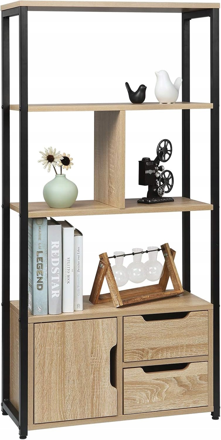 Regál Woltu moderný 50 cm x 120 cm x 24 cm dub svetlý