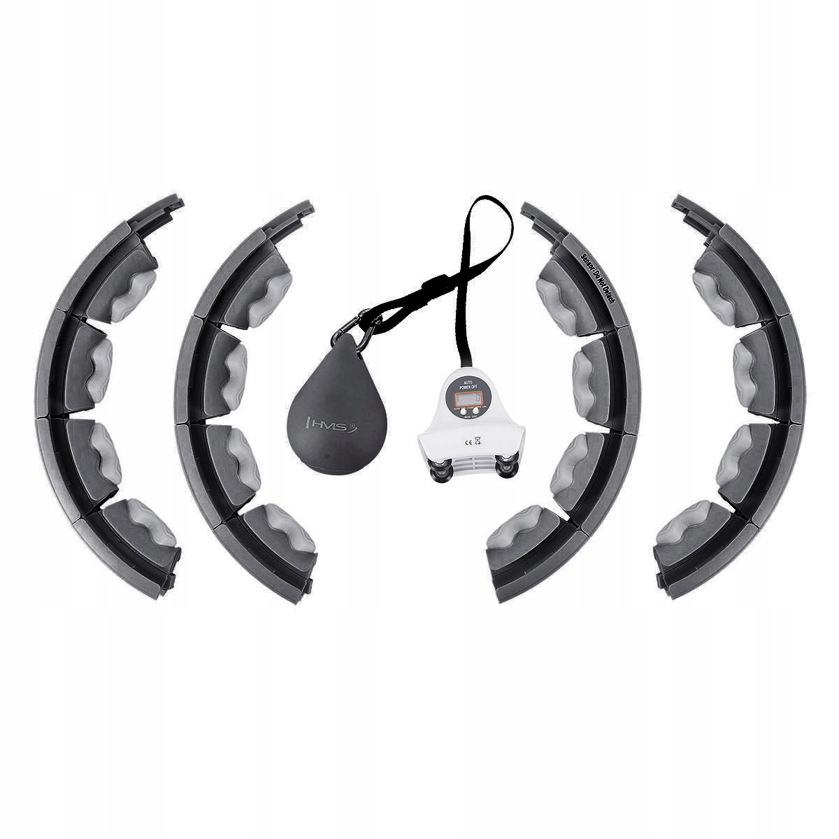 HULA HOP Z OBCIĄŻNIKIEM +LICZNIK, PAS HMS HHW06 Średnica 45 cm