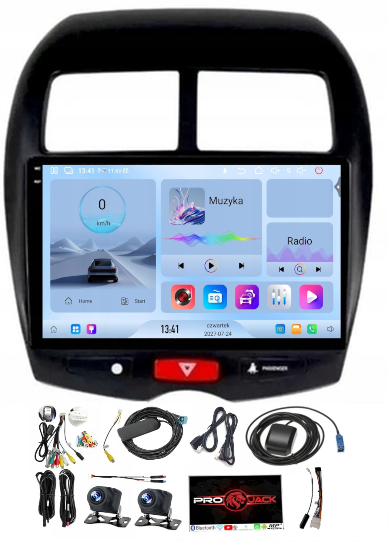 Autorádio Gps Android Bt Citroen C4 Aircross 2012-2018 Carplay Usb 4GB 64GB Sim