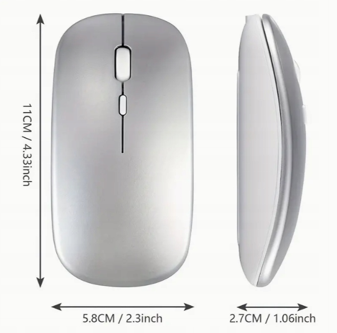 MYSZ BEZPRZEWODOWA SLIM MOUSE ADAPTER USB C DO APPLE MAC MACBOOK IPAD IPHONE Liczba przycisków 2