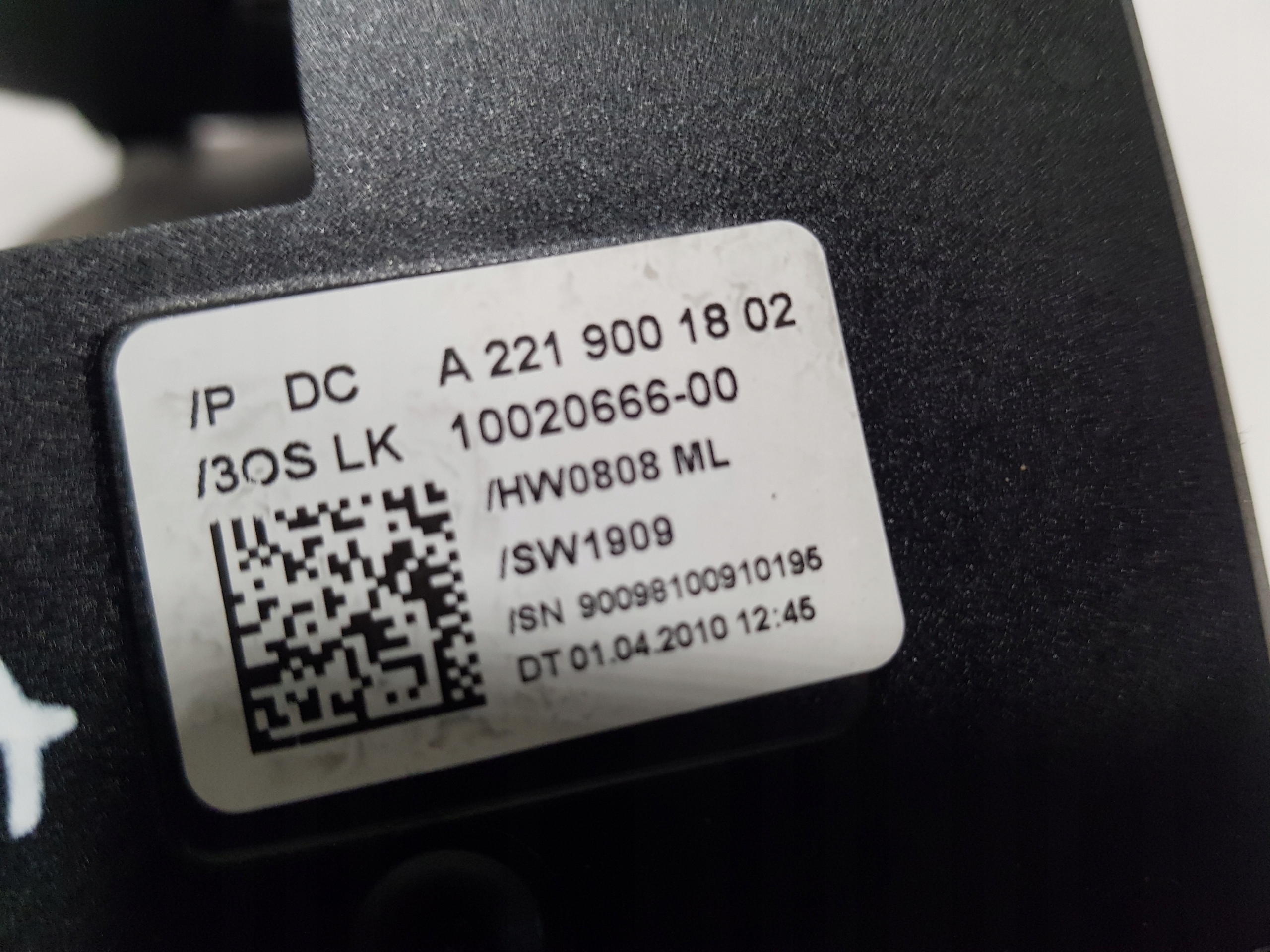 sensor KATA steering MERCEDES W221 CL W216 2219001802