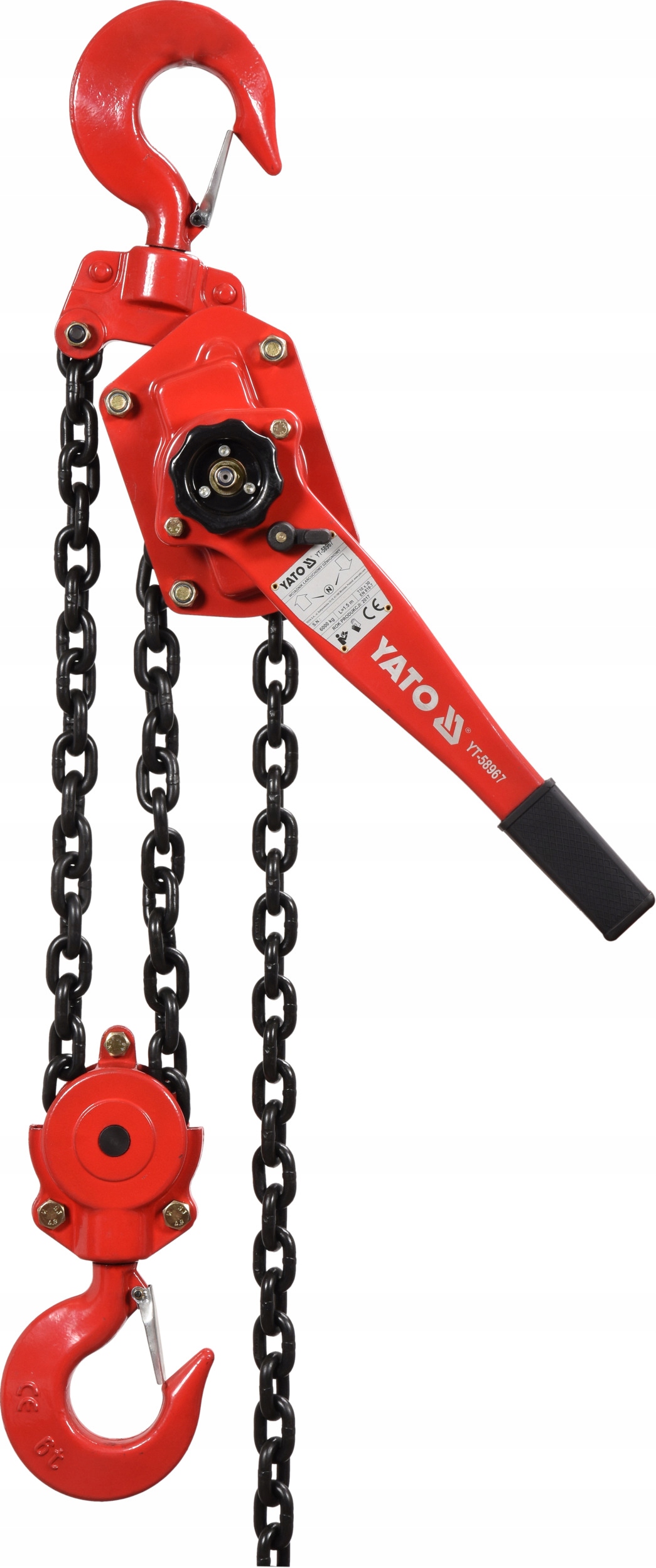 YATO WCIĄGNIK DŹWIGNIOWY WYCIĄGARKA 6 T 1,5 M Kod producenta YT-58967
