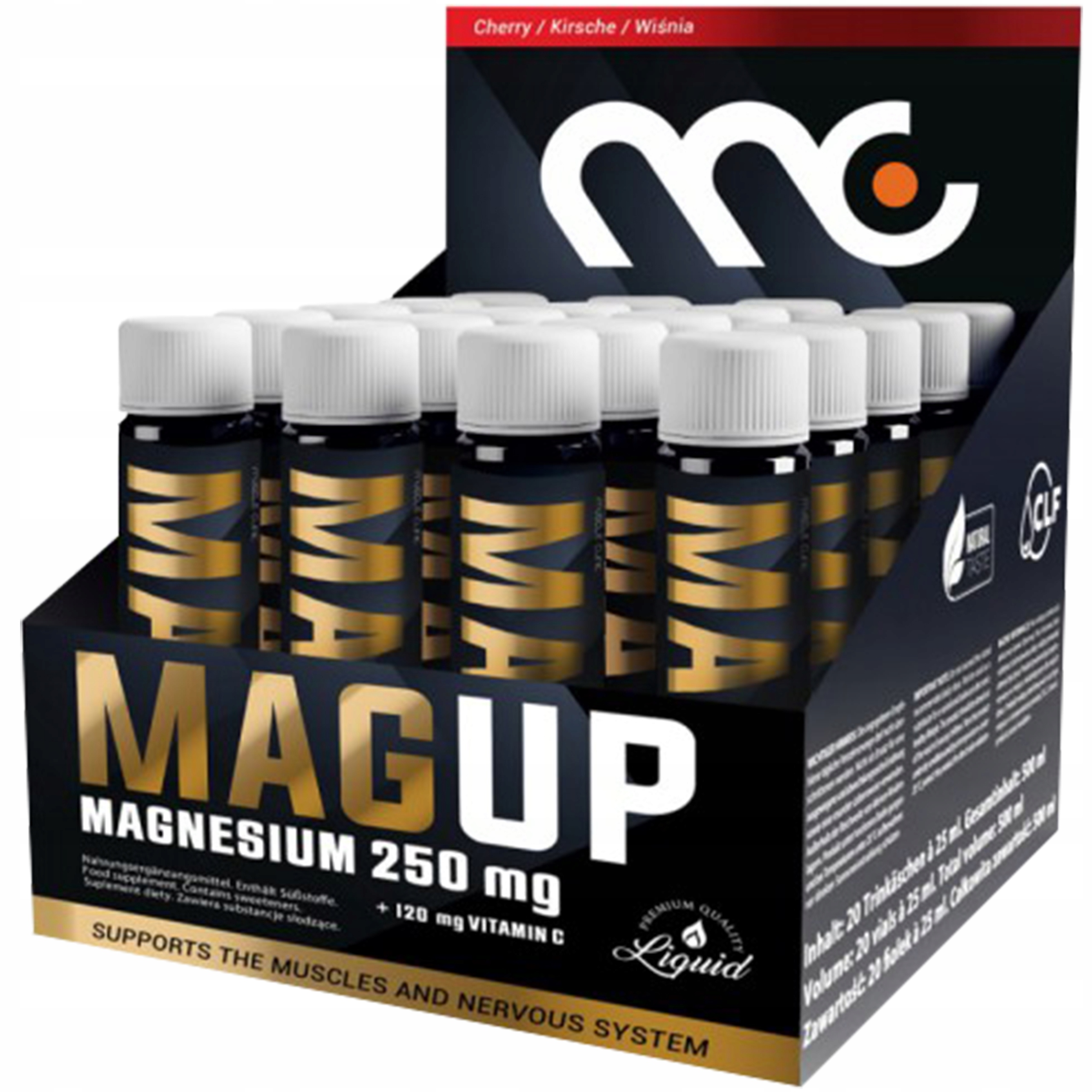 Muscle Clinic MagUp 20x25ml ZMA MAGNEZ VITAMIN C