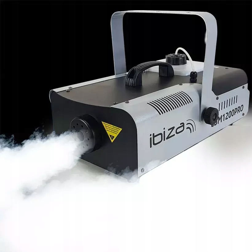 Výkonný kouřový stroj 1200W +2x PILOT Směr větru horizontální