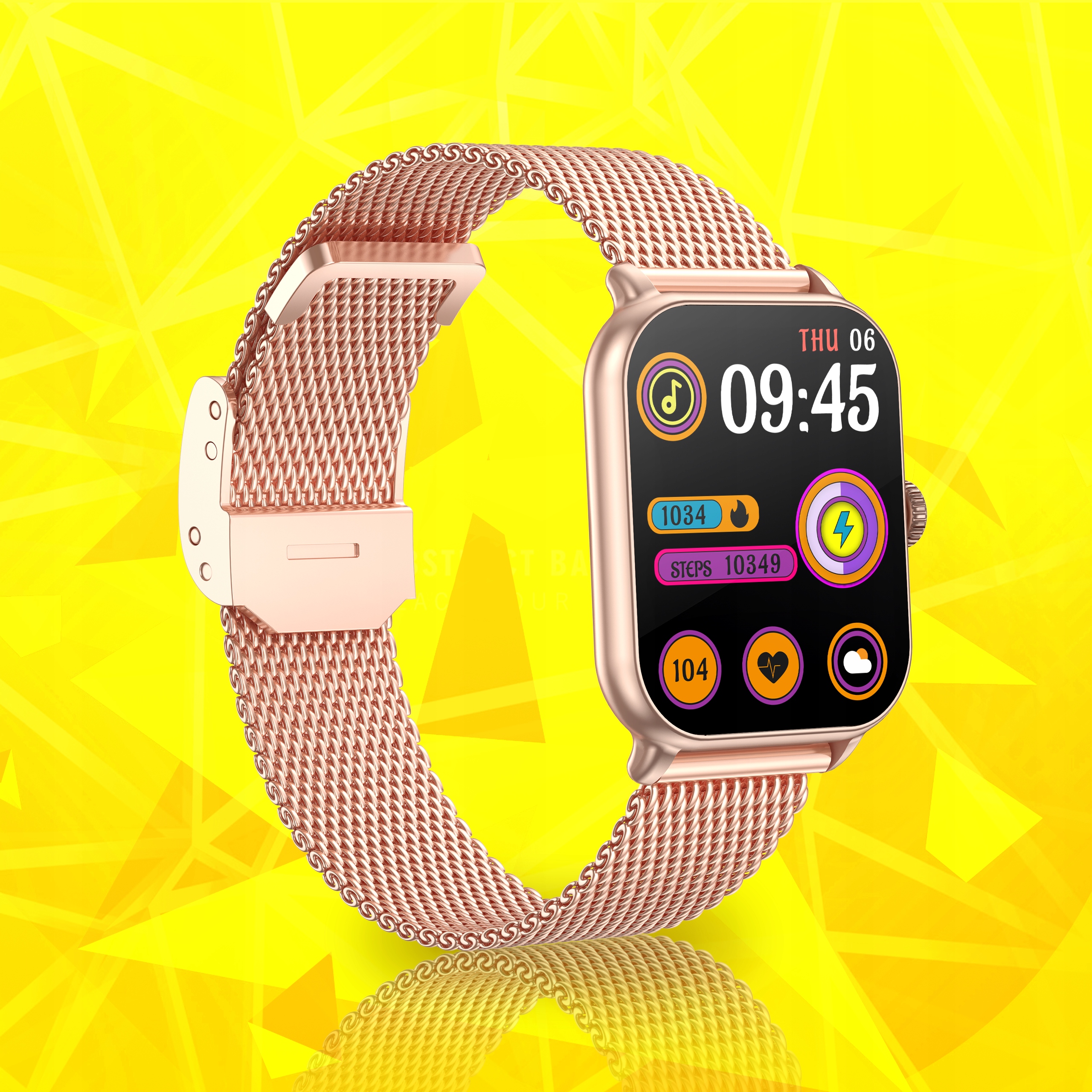 SMARTWATCH DAMSKI ZEGAREK POLSKIE MENU ROZMOWY SPORT BRANSOLETA SMART WATCH Marka Linwear