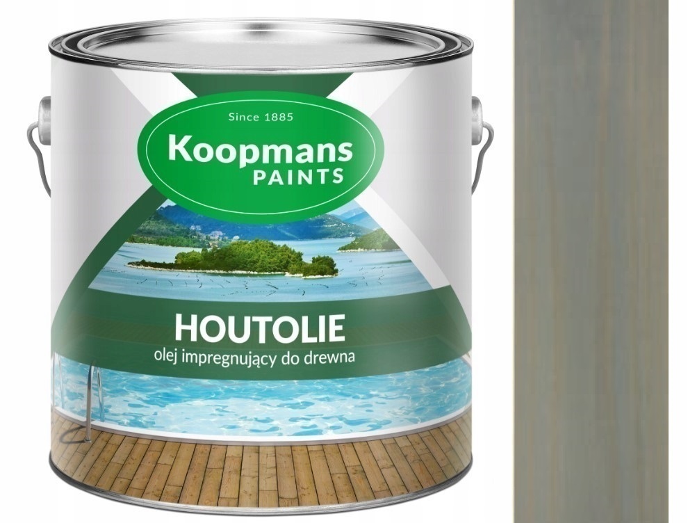 Koopmans Houtolie Uv 2,5 L Impregnační Olej Na Dřevo 229 Šedý Londýnský