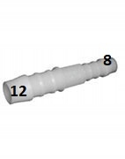 

Łącznik Prosty Pom plastikowy na wąż 12 8 mm