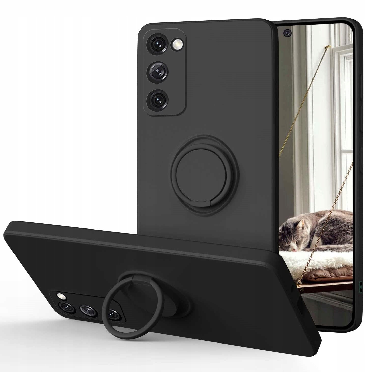 

Etui Silicon Ring Szkło Do Samsung Galaxy S20 Fe