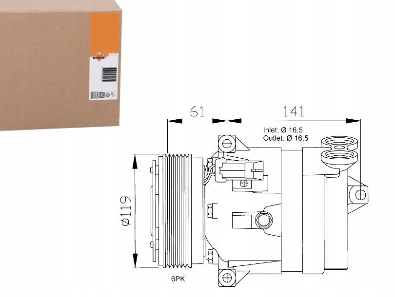 NRF32021 Kompresor Klimatizace Opel Vectra B Asistent řidiče #33