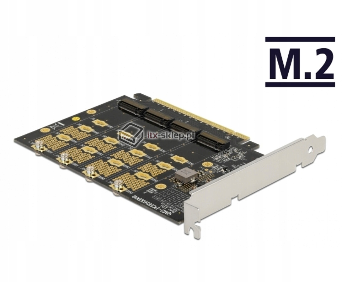 Kontroler PCI-Express x16 4x M.2 do dysków NVMe Delock 89017